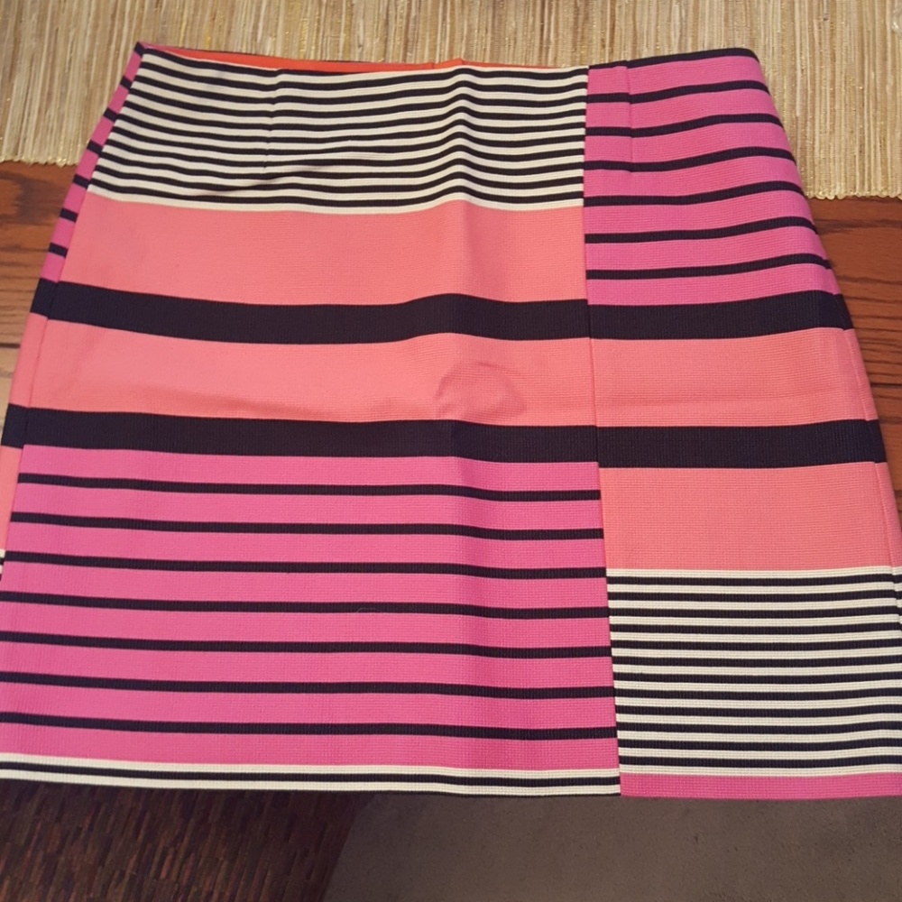 Loft short skirt. Gold zipper on back.